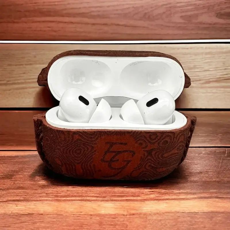 Étui pour AirPods 100 % personnalisé en cuir de veau pleine fleur